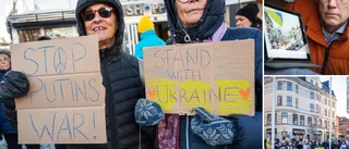 Thomsson (C) tog initiativ till manifestation • ”Vi är med och skapar ett tryck mot Putins regim”