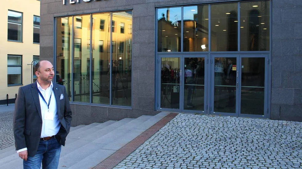Darko Mamkovic (SD). Utanför Flygeln där SD höll sina landsdagar i helgen.