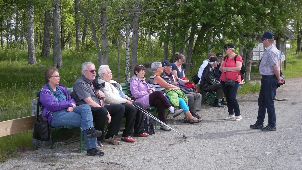 Resenärer. SPF/PRO Arvidsjaur har varit på en tvådagarsresa.