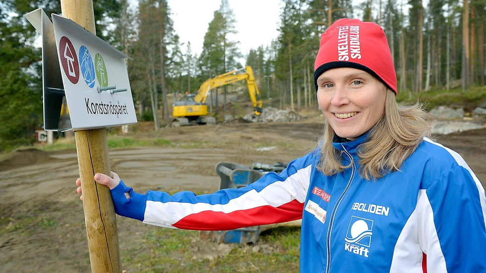 Tränare. Sara Enqvist hoppas kunna utveckla ungdomsverksamheten i Skellefteå Skidklubb. Foto: Ulf Johansson.