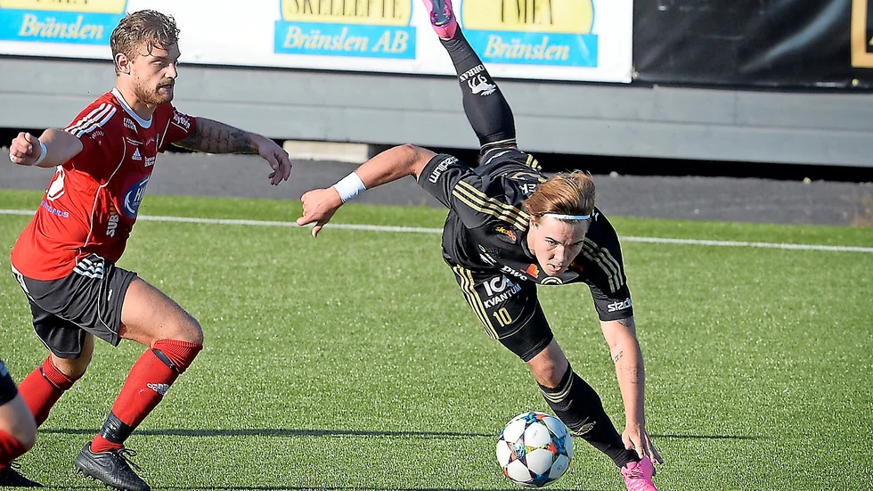 Tobias Sandström blev Skellefteå FF:s matchvinnare i säsongens första match på fullstor plan. Foto: Ulf Johansson