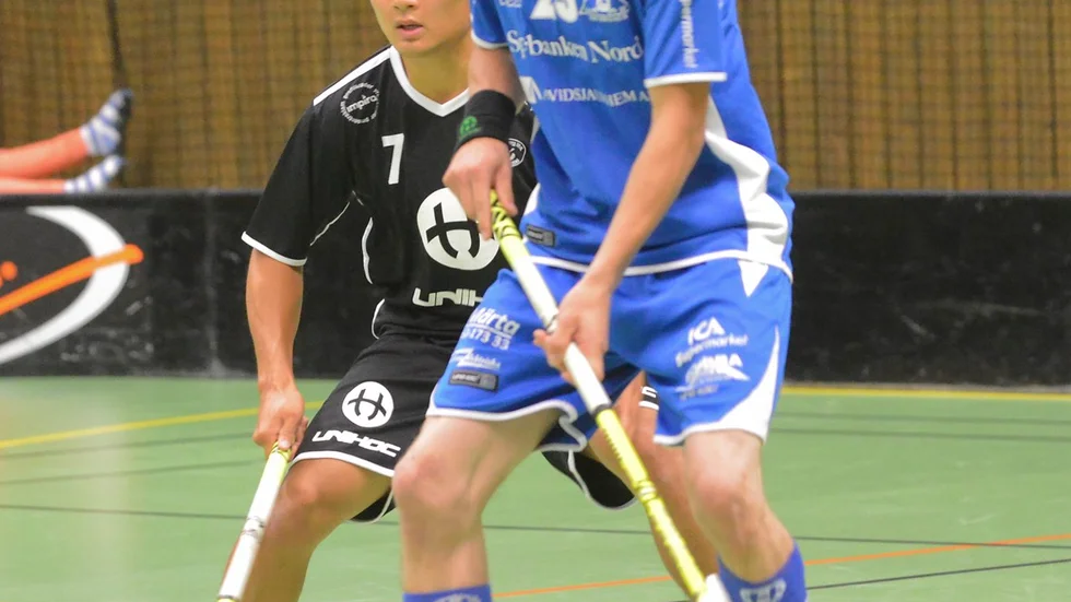 Gustaf Persson, tvåmålsskytt och matchhjälte med sitt suddenmål när K 4 IF besegrade Sandåkern. Arkivbild: Göran Westerlund