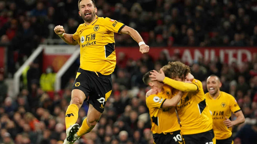 João Moutinho firar Wolverhamptons seger mot Manchester United på Old Trafford.