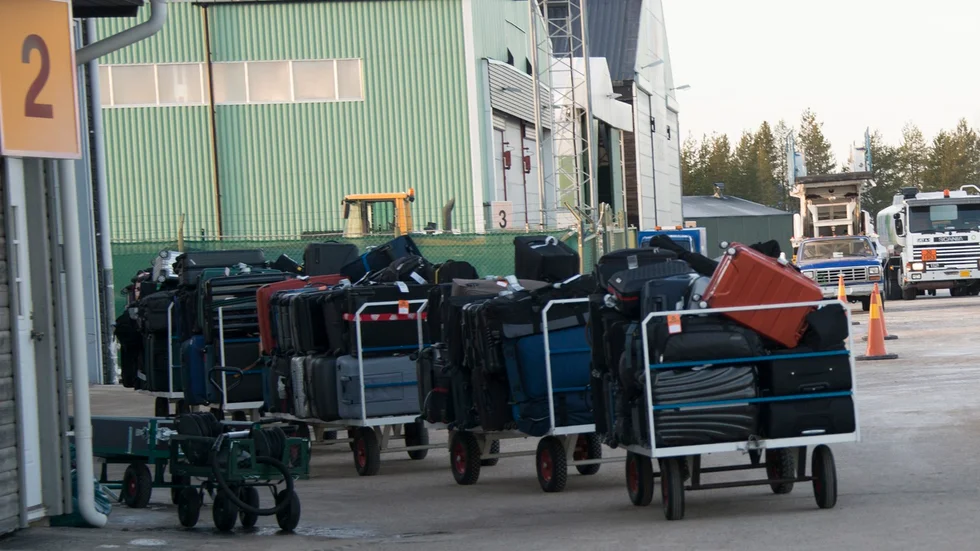 Borta. Så sent som i måndags lämnades 51 väskor kvar på Arlanda när planet lyfte mot Arvidsjaur, med anledningen att planet annars skulle bli för tungt. Strulet med bagage och förseningar som var även förra vintern verkar fortsätta även denna. ARKIVBILD: MALIN JOHANSSON