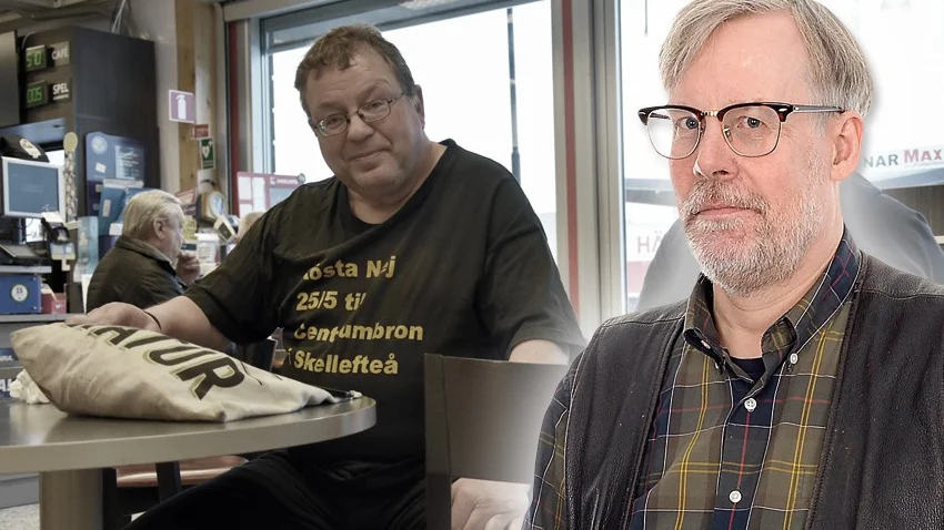 På fiket. Peter Lindkvist har lyssnat mer på ”gubbarna på fiket” än studerat partiboken. Foto: Jonas Nilsson