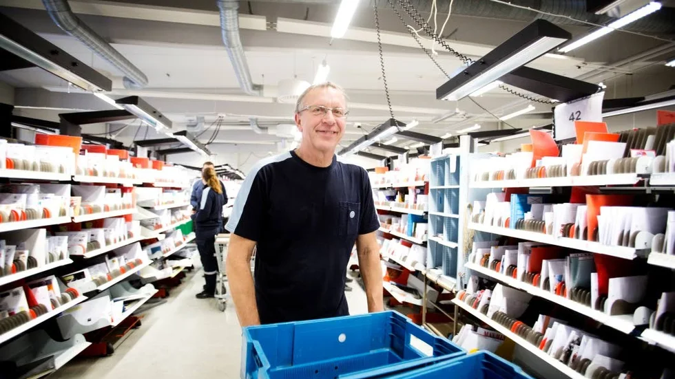 Brevbärarna fick stanna inne berättar produktionsledare Erling Schwartz