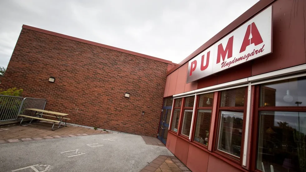 Puma. Här blir det disko efter skolavslutningen.