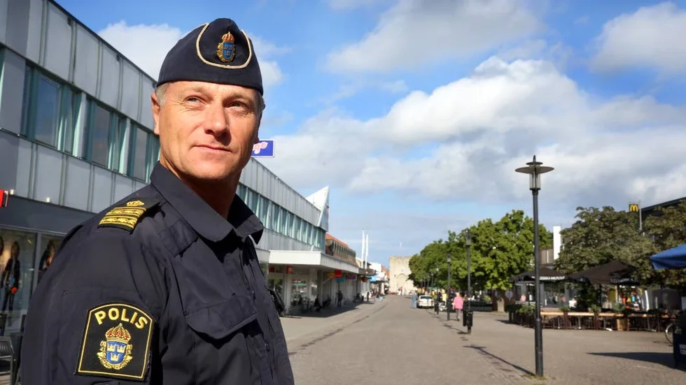 Roger Nyd, stationsbefäl vid polisen på Gotland. 