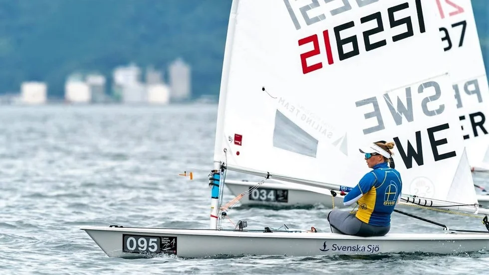 Josefin Olsson på japanskt vatten. I Sakaiminato på den japanska västkusten, närmare bestämt.