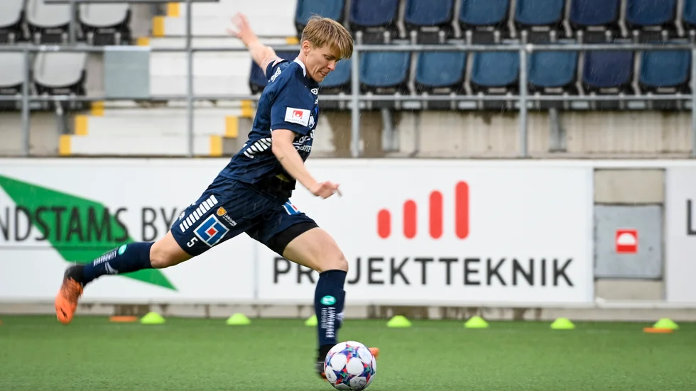 LFC:s Nilla Fischer i matchen mot Rosengård på fredagen. 