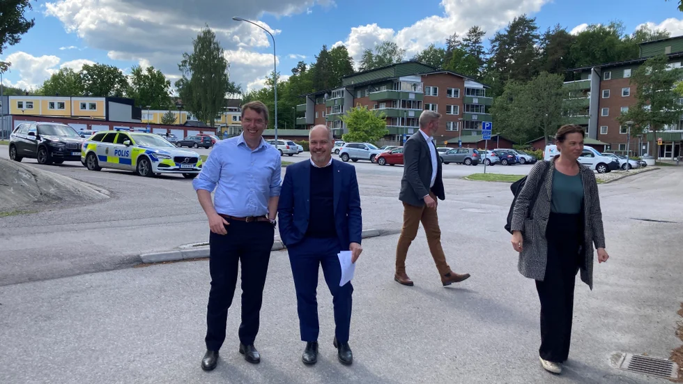 Olle Vikmång och Morgan Johansson, partikamrater (S) som var överens om det mesta. 