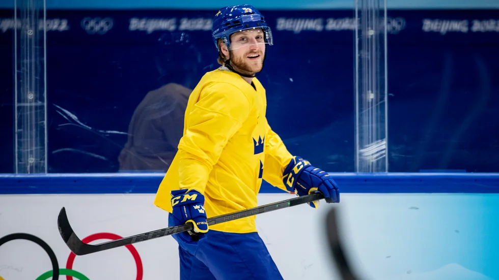 Linus Hultström under vinter- OS i Peking. Arkivbild.