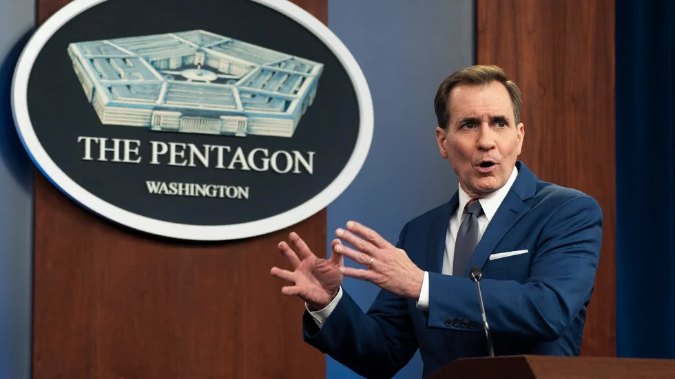 Pentagons talesperson John Kirby under onsdagen.