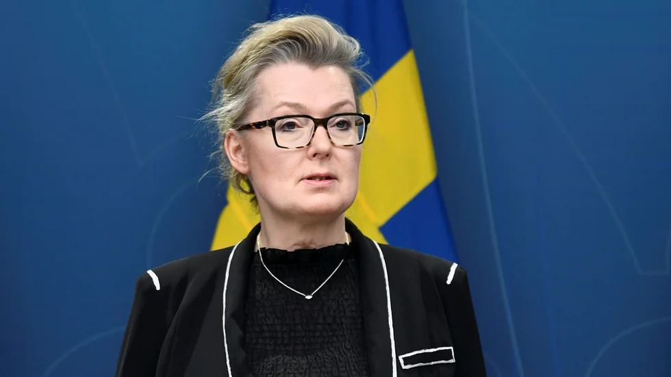 Skolminister Lina Axelsson Kihlblom (S) presenterade en utredning vars syfte är att ge ungdomar bättre förutsättningar att förbereda sig för arbetslivet. Arkivbild.
