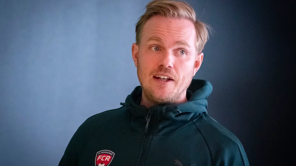 Jonas Eidevall under sin tränartid i Rosengård. Arkivbild.