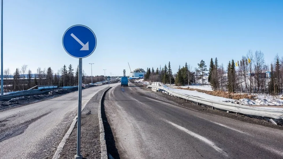 Malmvägen som är en av infarterna till Kiruna kan stängas av i tre år med start första kvartalet 2019.