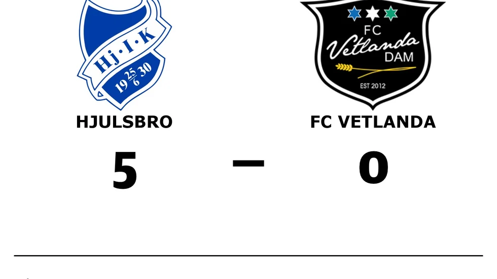 Hjulsbro IK vann mot FC Vetlanda Dam