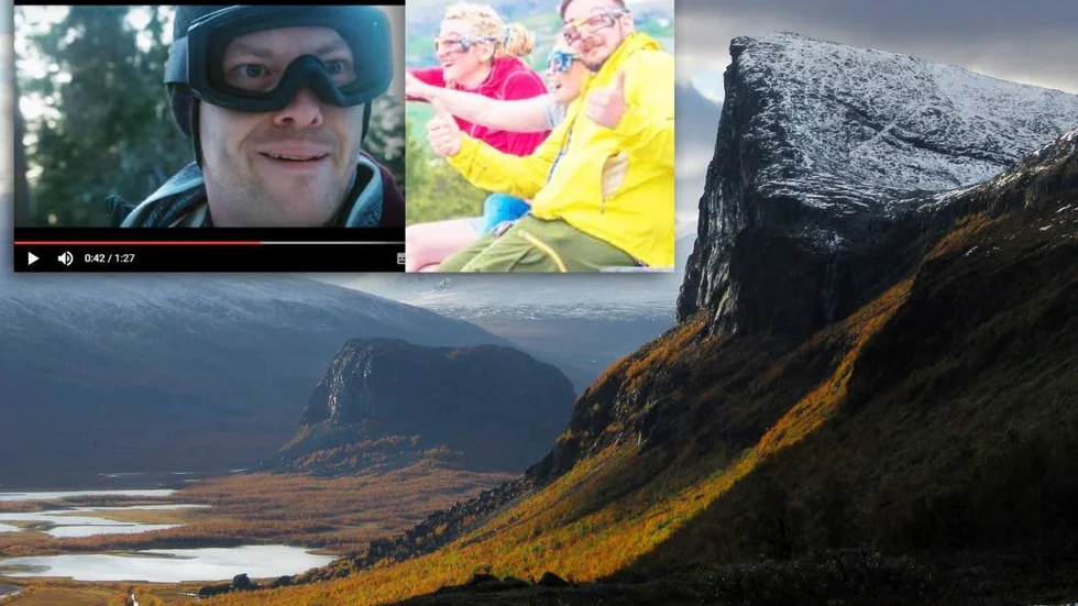 GLASÖGON. Redan i fjol höstas lanserade Naturskyddsföreningen glasögon för "Natural reality" – och nu har Jokkmokks kommun snott konceptet.