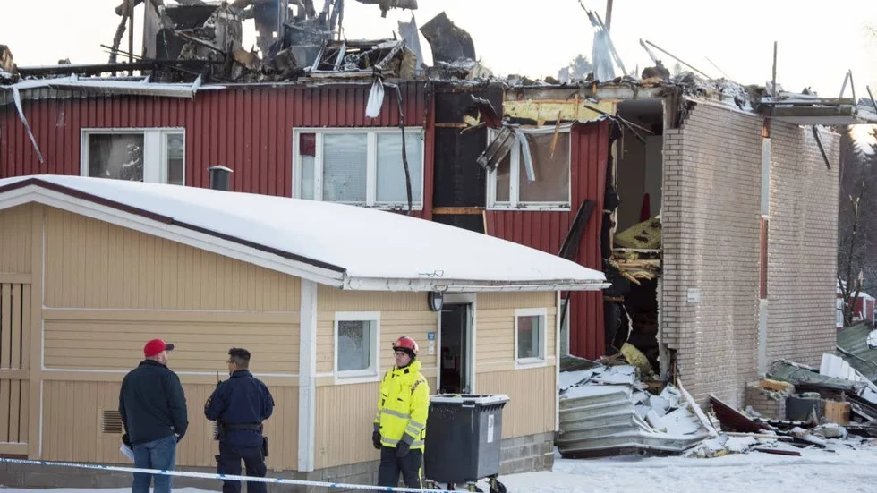 GÅTA. Polisen har ännu inte kunnat fastställa en brandorsak.