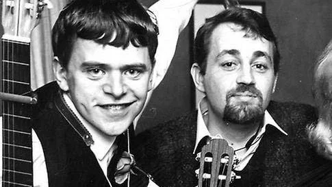 Fäderna Fred Åkerström och Cornelis Vreeswijk.