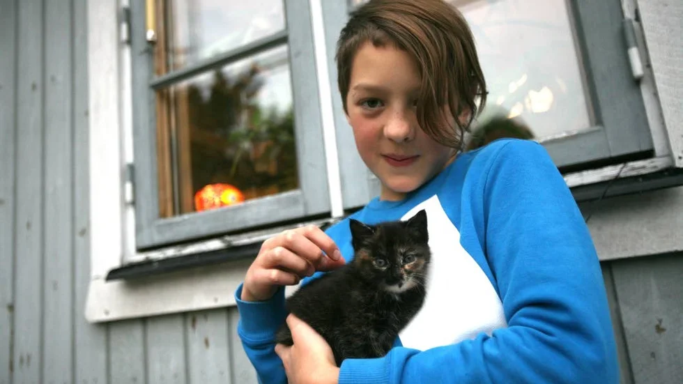 DIABETES. Sakarias Jansson drabbades av diabetes typ 1 för                                   snart två år sedan. Efter den dagen fylld av blodsockerhalter och insulin. Och katter, som här lilla Dora. Fast det har förstås inget med sjukdomen att göra.