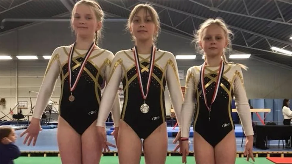Ella Stenman, 11 år, Line Tofftén 12 år, Junie Ström, 9 år.