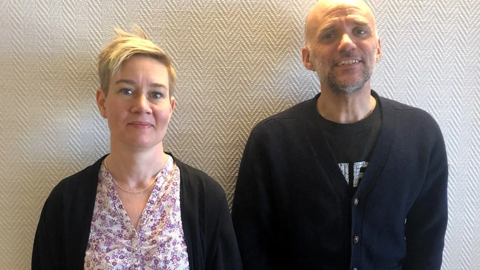 Caroline Axelsson, toppar miljöpartiets lista och  Mattias Berggren är nummer två på listan som de hoppas ska ta tillbaka partiet in i fullmäktige efter höstens val.