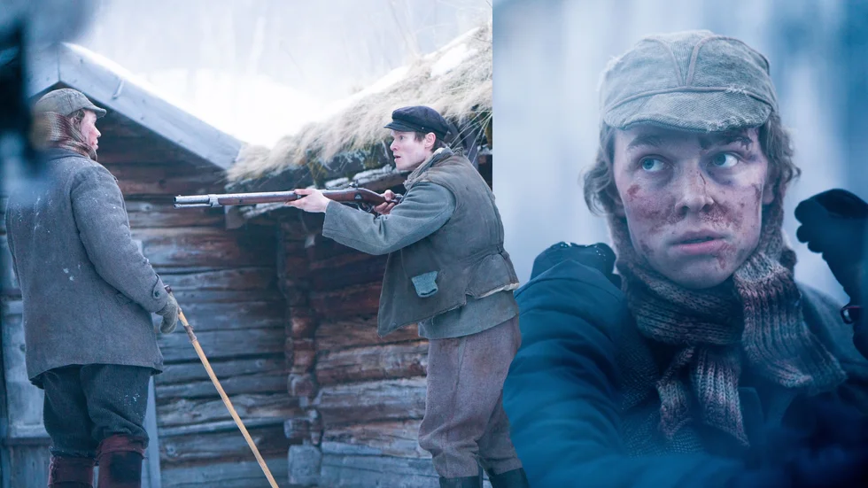 Skelleftekillen Otto Fahlgren som Konrad i den nya norska storfilmen Sulis. Här är bilder från inspelningarna där Otto möter Kim Jøran Olsen.