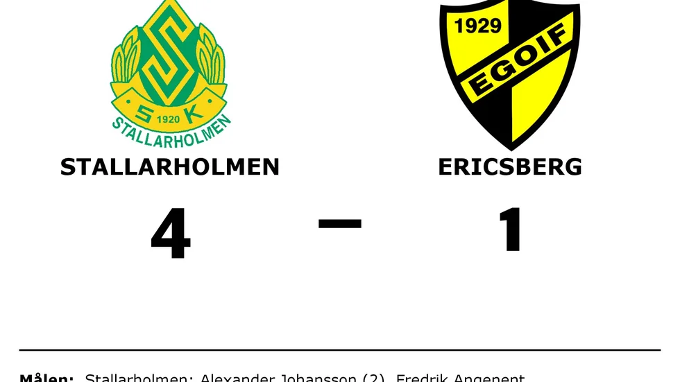 Stallarholmens SK vann mot Ericsbergs GoIF