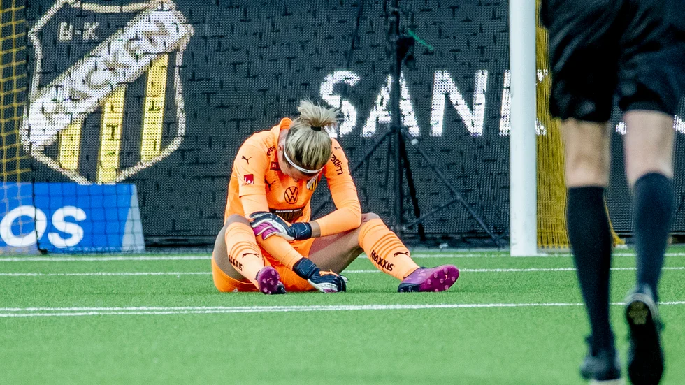 Häckens målvakt Jennifer Falk. Arkivbild.