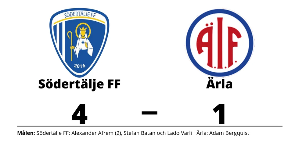 Södertälje FF vann mot Ärla IF