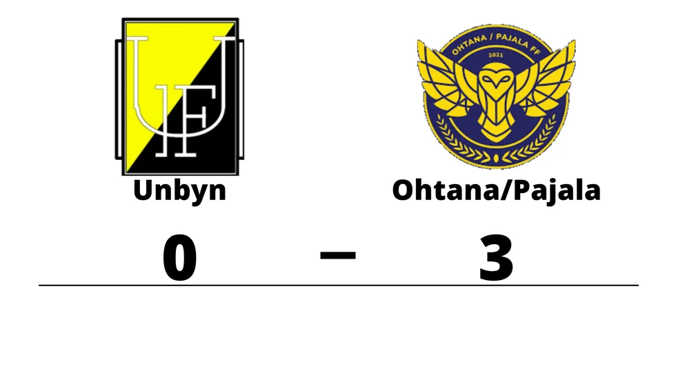 Unbyns IF förlorade mot Ohtana/Pajala FF