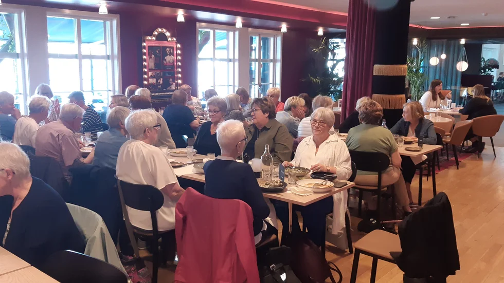 Visions seniorsektion Luleå samlades för lunch på Bistron.
