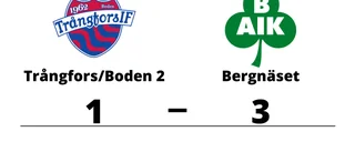 Bergnäset segrare borta mot Trångfors/Boden 2