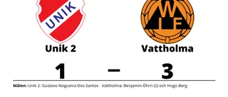 Vattholma vann efter Benjamin Öhrns dubbel