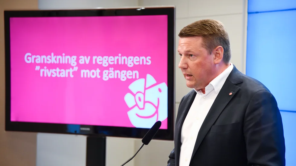 Socialdemokraternas partisekreterare Tobias Baudin (S).