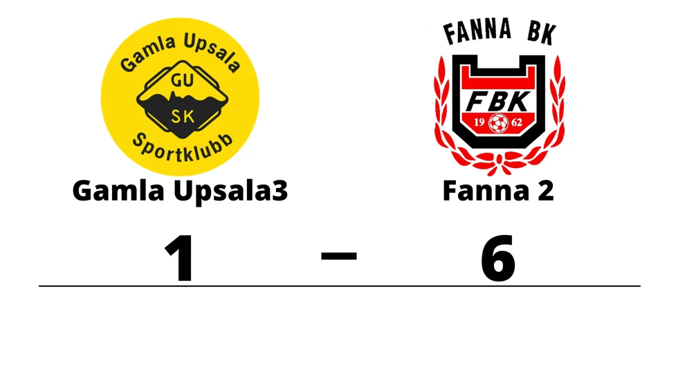 Gamla Upsala SK 3 förlorade mot Fanna BK 2