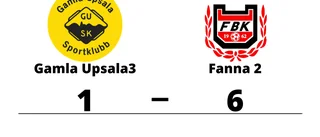 Fanna 2 utklassade Gamla Upsala3 på bortaplan