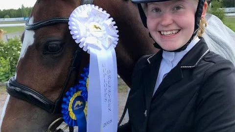 Lova Halvarsson, 14 år, kan lägga medaljer på hög efter hennes succe på Bodentravet.