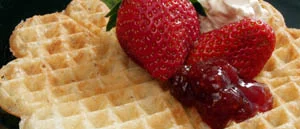 Frossa i goda våfflor till förrätt eller dessert