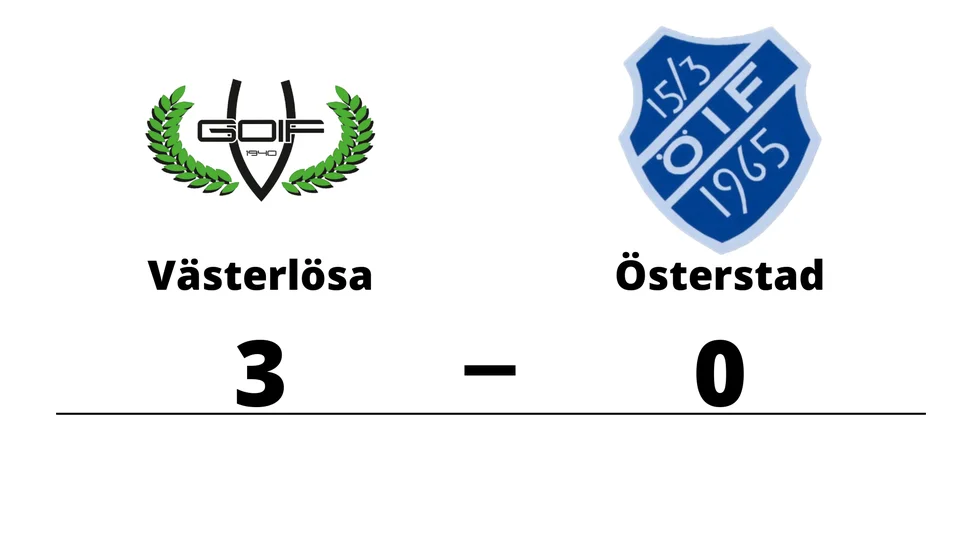Västerlösa GoIF vann mot Österstads IF