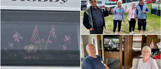 Tore och Hildur firar nationaldagen i husbilen
