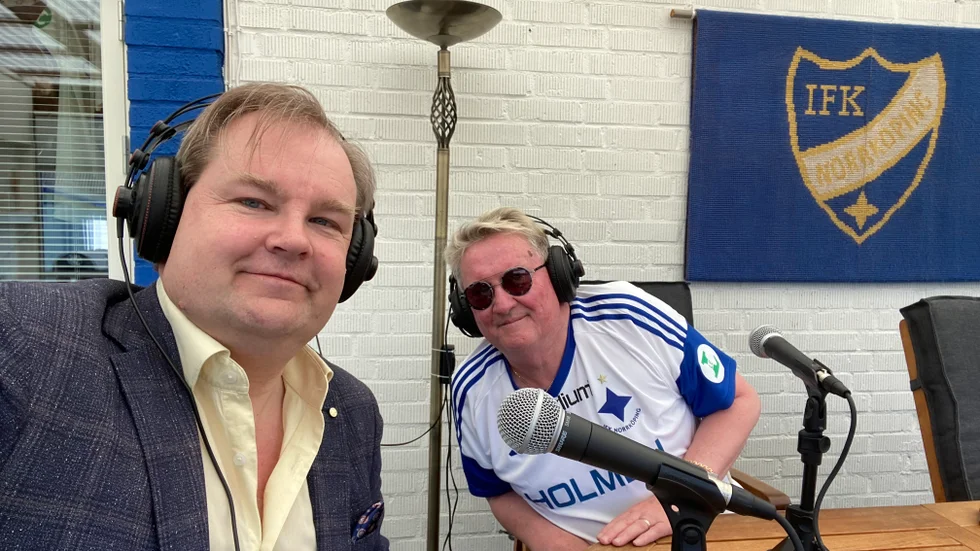 Radiosnack. Calle Ågren och Jens Bollius snackar sport på IFK Norrköpings ambassad i Motala. Om fotboll i allmänhet och IFK Norrköping i synnerhet.