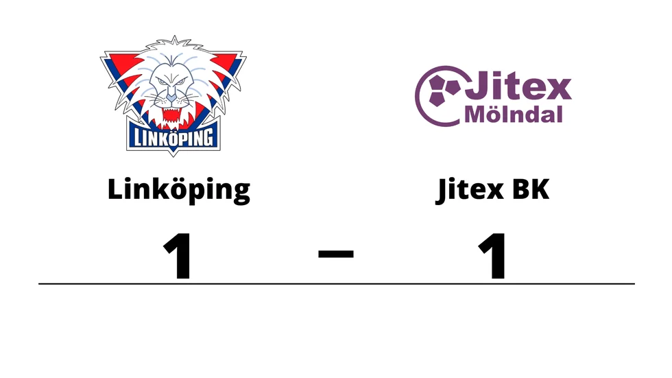 Linköpings FC spelade lika mot Jitex Mölndal BK