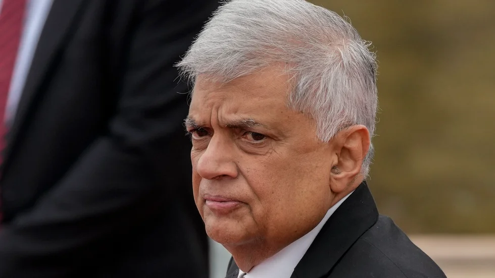 Sri Lankas president Ranil Wickremesinghe. Arkivbild.