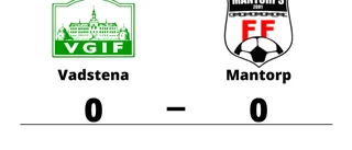 Mållös match när Vadstena mötte Mantorp