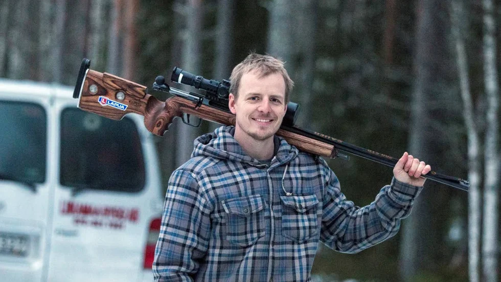 SÄKER SEGER. I helgen vann Jakob Hellman från Töre de norska öppna mästerskapen i långhållsskytte.