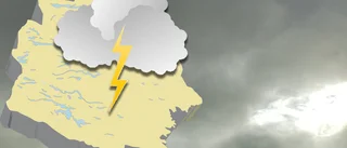 Regn och åska - så blir dagens väder