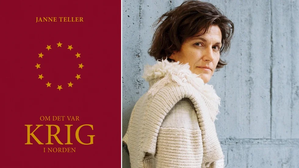 ”Om det var krig i Norden” är lik ett EU-pass och låter läsaren själv uppleva hur det är att vara på flykt. Författaren Janne Teller är född i Köpenhamn och har tystösterrikisk bakgrund. 