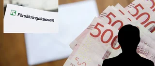 Man krävs på pengar av Försäkringskassan 